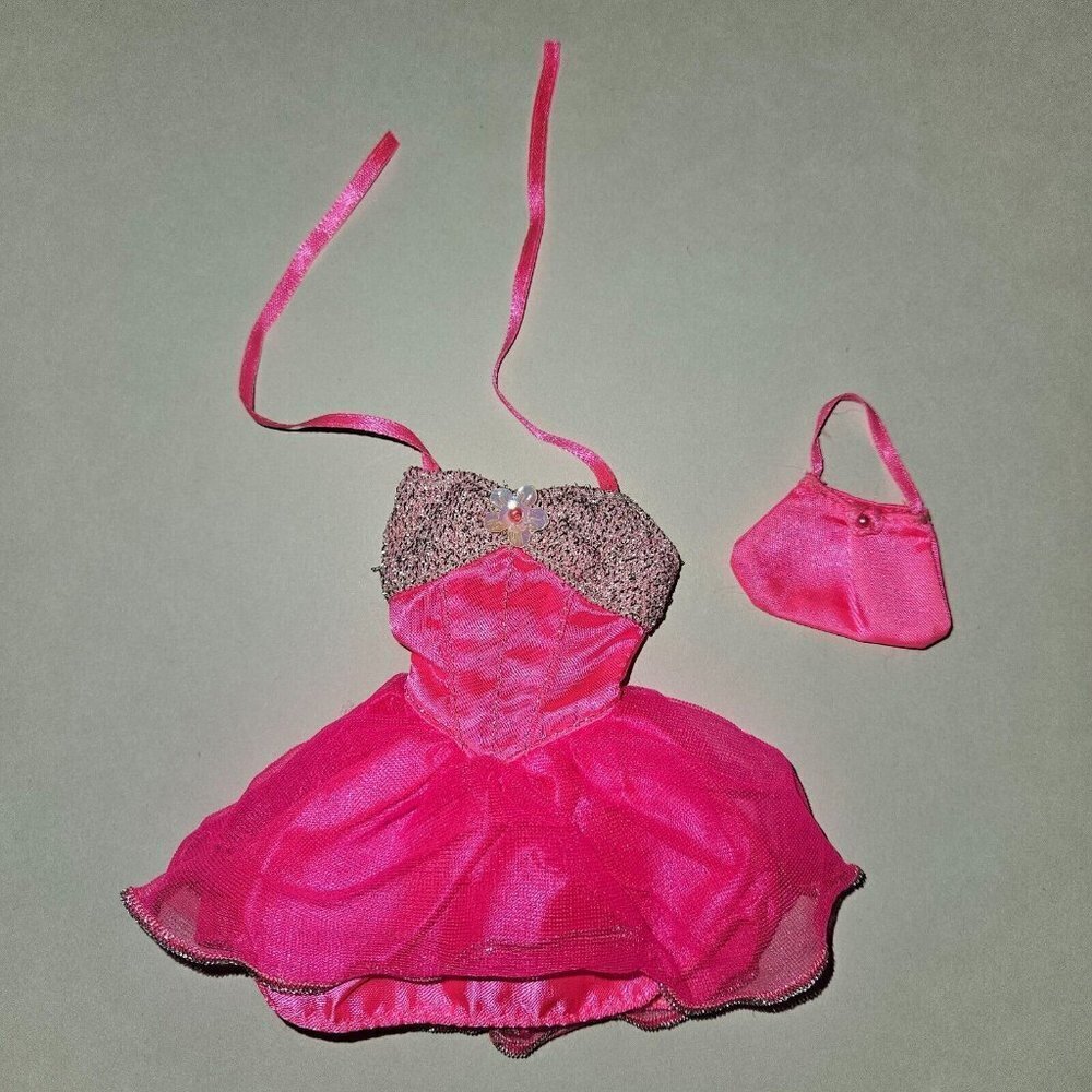 VTG Barbie Fashion Avenue 15862 Party Pink Dress Bag Purse Lot 1996
